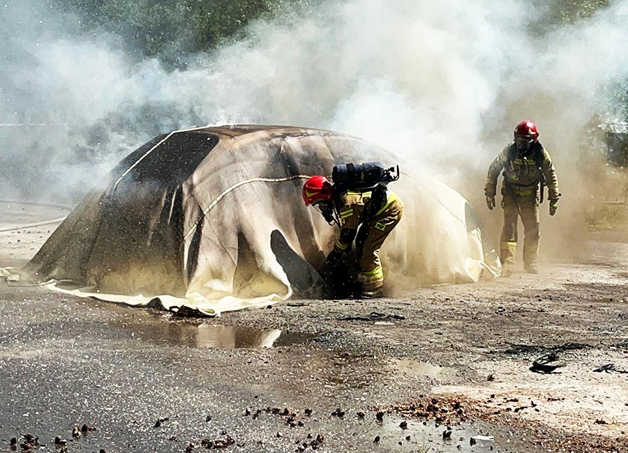 Mantas de contención de incendios
