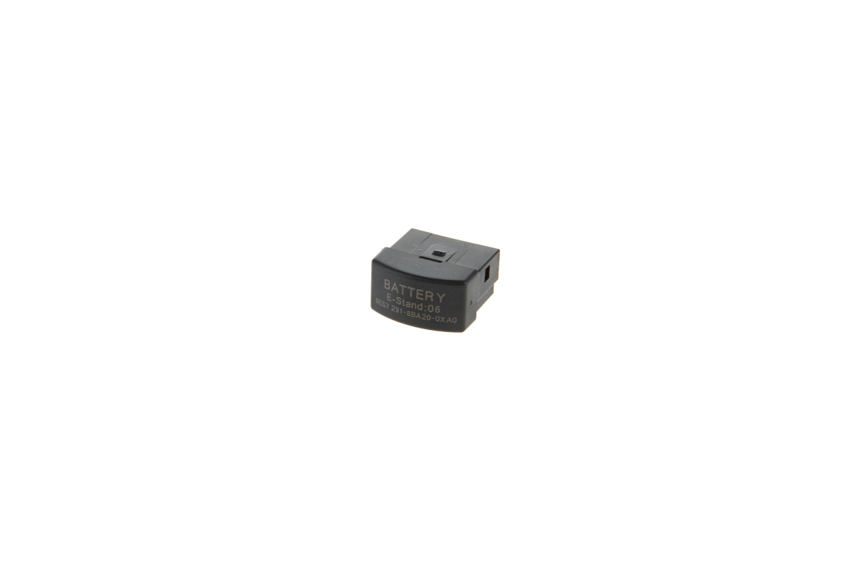 Eine kompakte, dunkelgraue Siemens Lithium Batterie mit 3 Volt, die für Siemens S7-22X CPU und SIMATIC S7-200 Systeme geeignet ist. Die Modellnummer 6ES7291-8BA20-0XA0 ist deutlich auf der leicht gewölbten Vorderseite des rechteckigen Gehäuses lesbar.