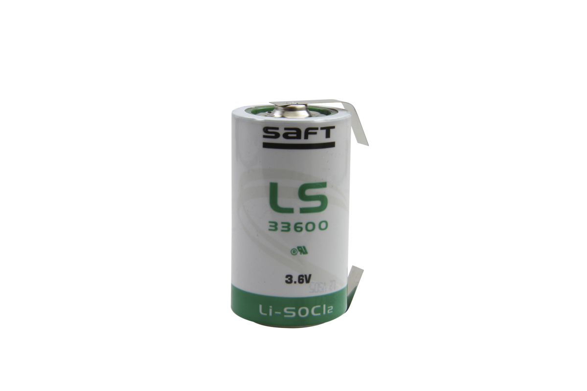 Lithium Batterie Saft LS33600 Mono D mit Lötfahne
