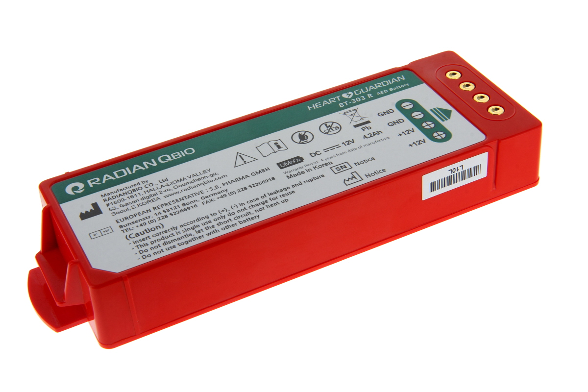 Original lithium battery for Radian Qbio Heart Guardian HR-501