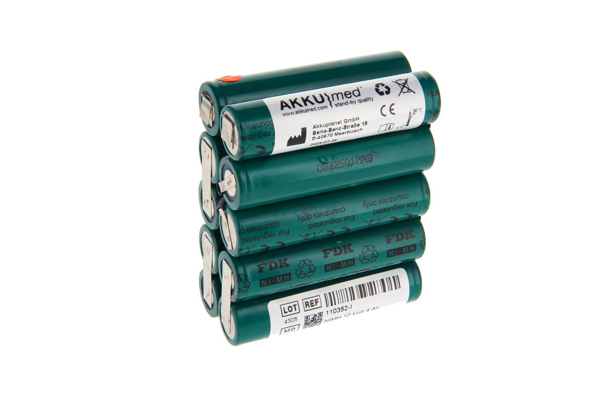 AKKUmed NiMH Akkueinsatz passend für Mediana Oximax N5600 Puls Oximeter - Typ X6004-0