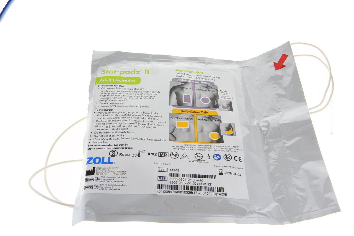Original Defi-Elektroden/ Pads für Erwachsene passend für Zoll AED Plus, Zoll AED Pro