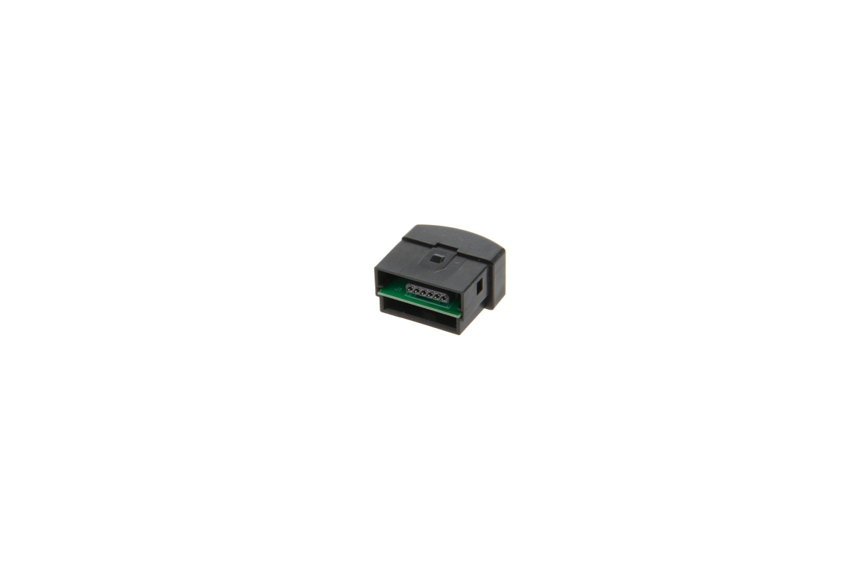 Kleines, rechteckiges, schwarzes Elektronikmodul mit Siemens Lithium-Batterie 3V, Teilenummer 6ES7291-8BA20-0XA0. Innen grüne Platine und sechs goldene Kontaktstifte sichtbar, passend für Siemens S7-22X CPU und SIMATIC S7-200.