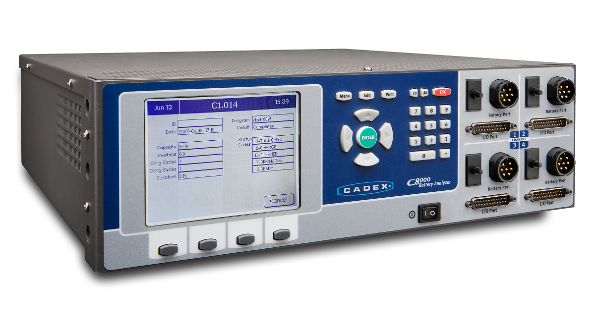 Cadex C8000 Battery Test System – 4-station
